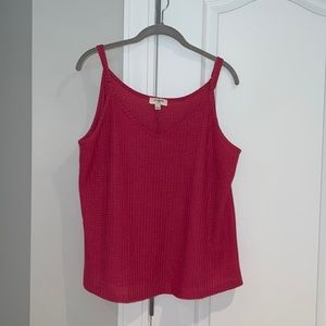 pink sweater tank